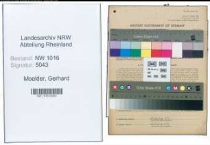 Entnazifizierung Gerhard Moelder , geb. 24.07.1882 (Landwirt)