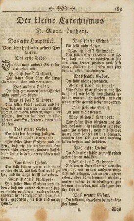 Der kleine Catechismus D. Mart. Lutheri