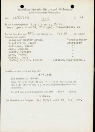 Lehmann, Fritz