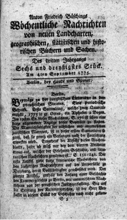 Sechs und dreyßigstes Stück
