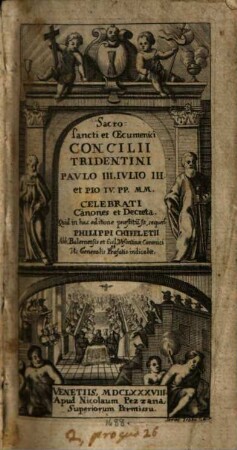 Sacrosancti et Oecumenici Concilii Tridentini Paulo III. Iulio III. et Pio IV. PP. MM. celebrati, Canones et Decreta
