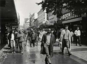 Die Fußgängerzone in Bielefeld