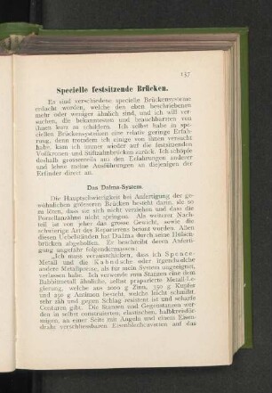 Specielle festsitzende Brücken.