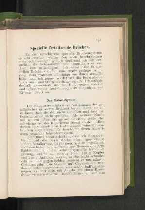 Specielle festsitzende Brücken.
