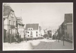 Goethestraße im Schnee. Detmold