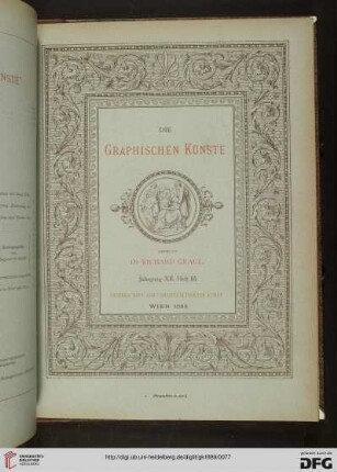 Heft III: Titelblatt