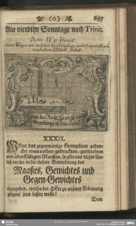 XXXIX. Von Maaß und Gewicht
