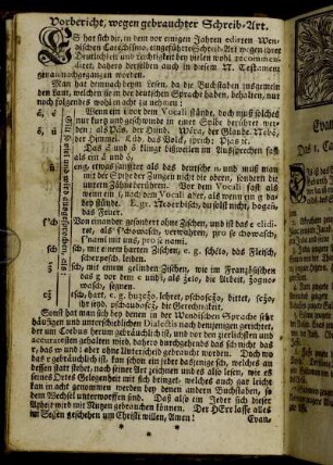 Vorbericht, wegen gebrauchter Schreib-Art.