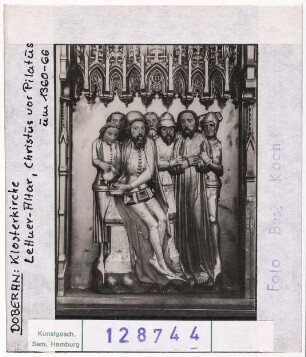 Doberan: Klosterkirche, Lettner-Altar, Christus vor Pilatus