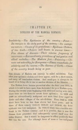 Chapter IV. Diseases of the Madura district