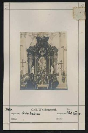 Kirche (Altar) Standort: Steinhausen bei Schussenried