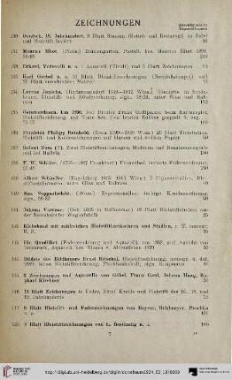 Zeichnungen (Nr. 130-148)