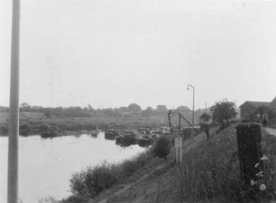 Schifffahrtssperre Schleuse Schwabenheim Unterwasser