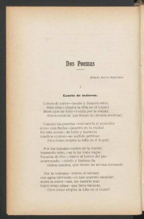 Dos poemas
