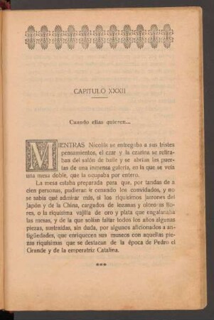 Capítulo XXXII - Cuando ellas quieren...