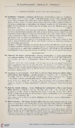 Handschriften, Alte Drucke, Einbände (Nr. 788-827)