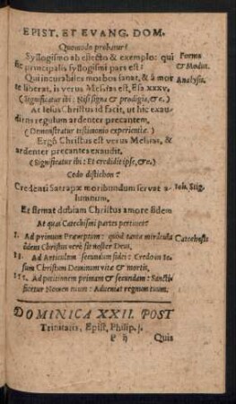 Dominica XXII. Post Trinitatis ...