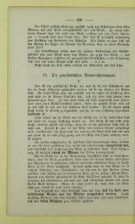 11. Die gewöhnlichsten Naturerscheinungen