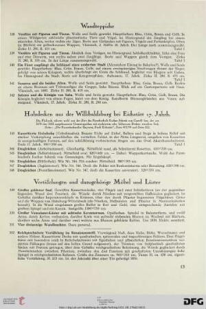Holzdecken aus der Willibaldsburg bei Eichstätt 17. Jahrhundert (Nr. 343-348)
