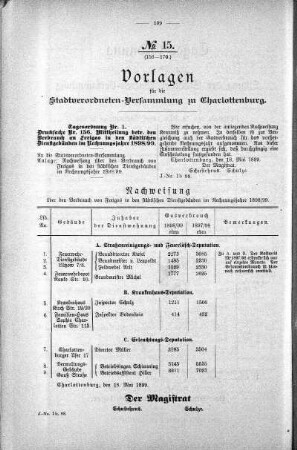 No. 15. (156-170.), 24. Mai 1899