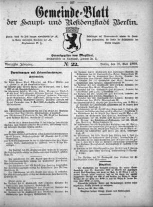 1899,22: No. 22, 28. Mai 1899