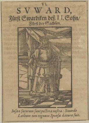 Bildnis von Svward, Fürst der Sachsen