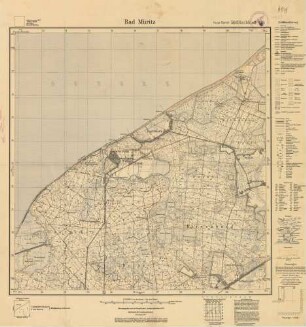 1739 (alte Nr.: 434) Bad Müritz, Meßtischblatt (4cm - Karte)