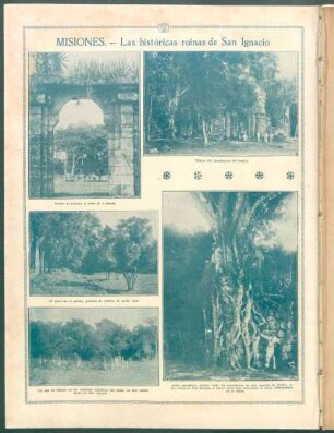 Misiones.- Las históricas ruinas de San Ignacio