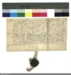 Revers Siegmunds Burggraf von Kirchberg zu Farnroda bezüglich der Belehnung mit dem Hof Burbach durch Hartmann [Burggraf von Kirchberg], Abt von Fulda