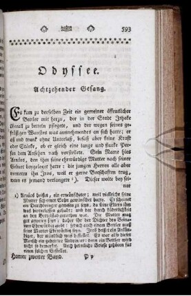 Odyssee. Achtzehender Gesang.