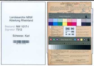 Entnazifizierung Karl Scheerer , geb. 18.06.1914 (Buchdrucker)