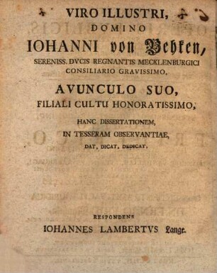 Dissertatio, De Operis Pvblicis, Speciatim, De Ergasteriis Provincialibvs, Commode Adornandis : = Von schwerer Arbeit zur Strafe, und von Landgemeinen Zucht- Werk- und Spinn-Häusern