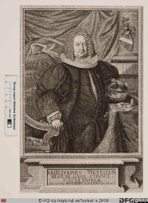 Bildnis Johann Rudolf Wettstein d. J.