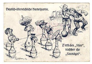 Nr. 922: Deutsch-östereichische (!) Bartelpartie ... (Kegeln) (verboten)