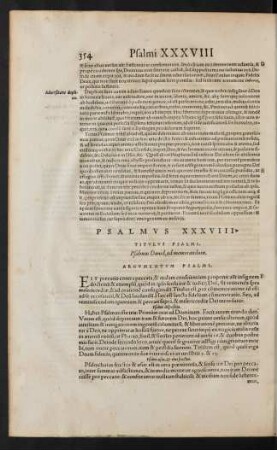 Psalmus XXXVIII.