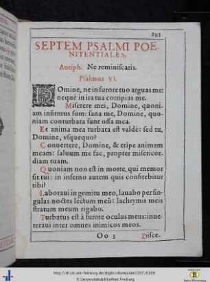 29. Septem psalmi poenitentiales.