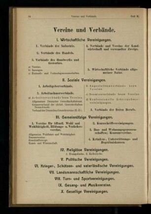 Vereine und Verbände