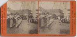 Matrosen mit Bajonetten, Nr. 37 aus der Serie "Marine" von der Weltumsegelung auf der S.M.S. "Hertha"
