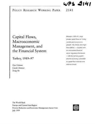 Capital flows, macroeconomic management, and the financial system - Turkey, 1989-97