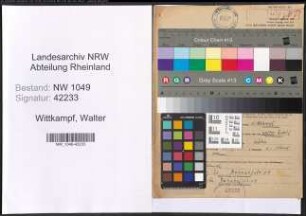 Entnazifizierung Walter Wittkampf , geb. 09.06.1918 (Arzt)