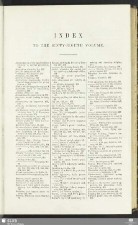 Index to the sixty-eighth volume
