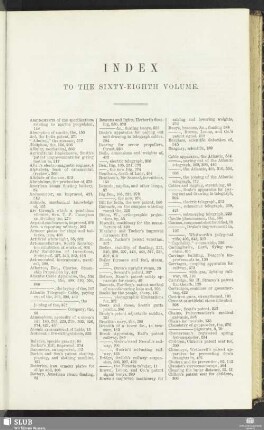 Index to the sixty-eighth volume