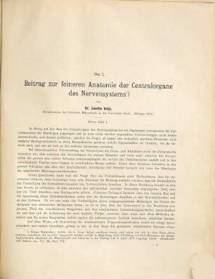 Untersuchungen über den feineren Bau des centralen und peripherischen Nervensystems, [1]. Text