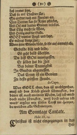 Am Sonntage Cantate.