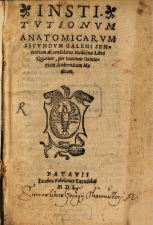 Institutiones anatomicae