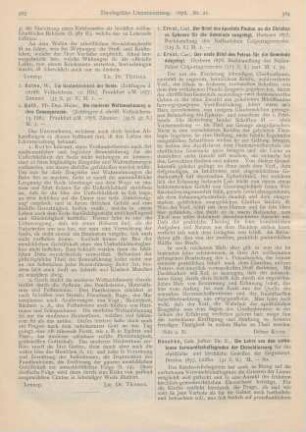 524-525 [Rezension] Huschke, E., Die Lehre von den verbotenen Verwandtschaftsgraden der Eheschliessung für das christliche und kirchliche Gewissen der Gegenwart