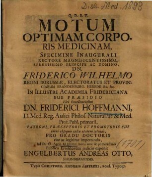 Motum Optimam Corporis Medicinam