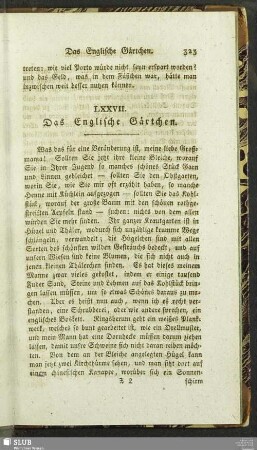 LXXVII. Das Englische Gärtchen