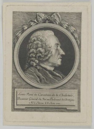 Bildnis des Louis René de Caradeue de la Chalotais