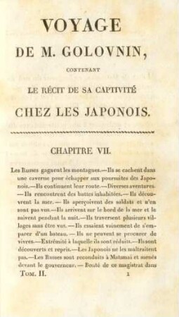 Chapitre VII. Les Russes gagnent les montagnes. - ...